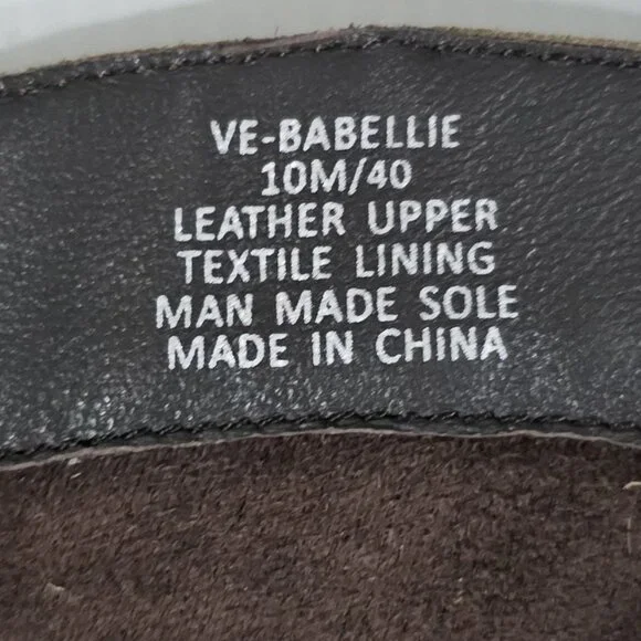 Vince Camuto Babellie Mid Calf Western Boot Square Toe Taupe Tan Suede Size 10 - Picture 13 of 14